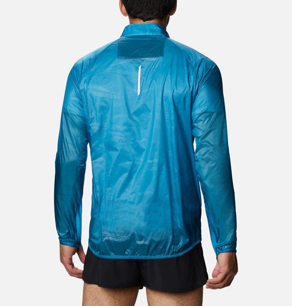 Columbia FKT II Windbreaker Blue For Men's NZ65291 New Zealand